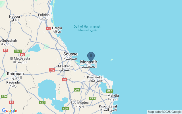 Kaart met locatie Ribat